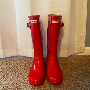 Red Tall Hunter Boots EXCELLENT CONDITION